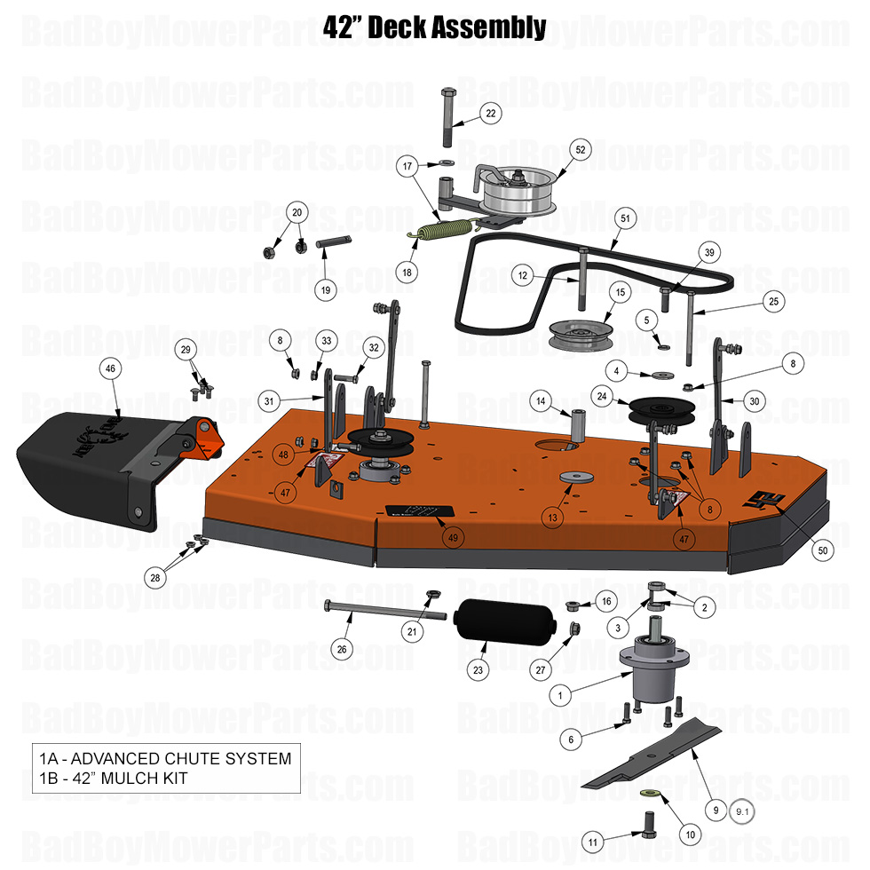 2025 Revolt SD - 42" Deck Assembly